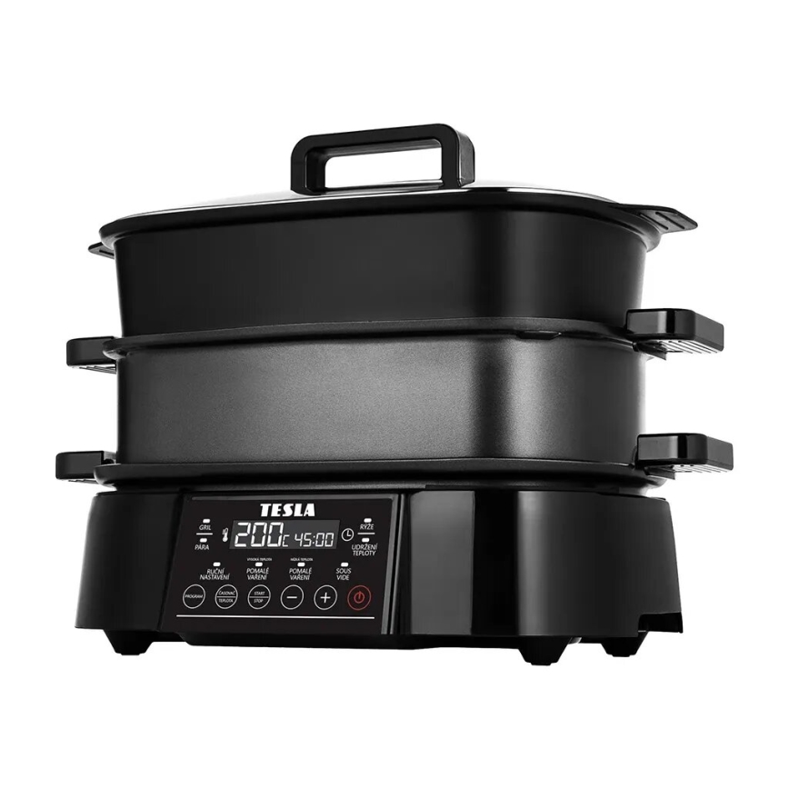 TESLA Electronics MultiCook Grill - Multifunkční elektrický hrnec a gril 6 l 11v1 1250W/230V