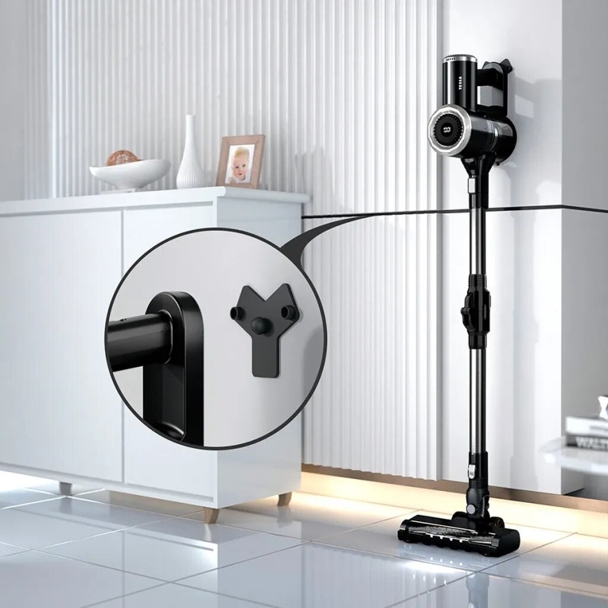 TESLA Electronics PureStar - Flexibilní bezdrátový tyčový vysavač 2v1 150W/2200 mAh černá