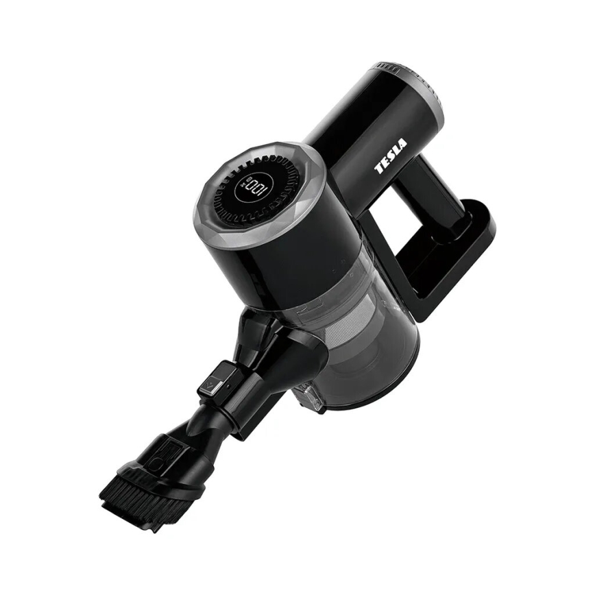 TESLA Electronics PureStar - Flexibilní bezdrátový tyčový vysavač 2v1 150W/2200 mAh černá