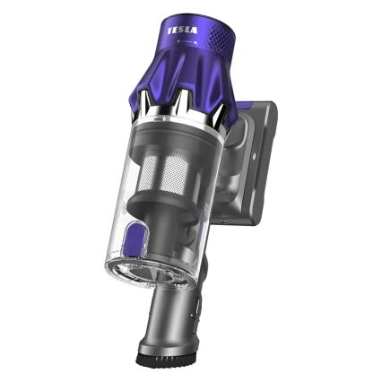 TESLA Electronics PureStar - Flexibilní bezdrátový tyčový vysavač 2v1 250W/2200 mAh šedá/fialová