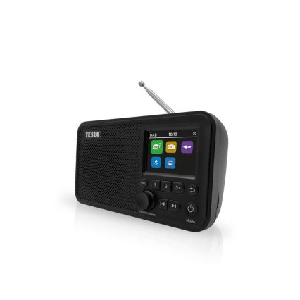 TESLA Electronics - Rádio DAB+ FM 5W/1800 mAh černá