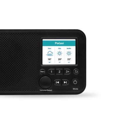 TESLA Electronics - Rádio DAB+ FM 5W/1800 mAh černá