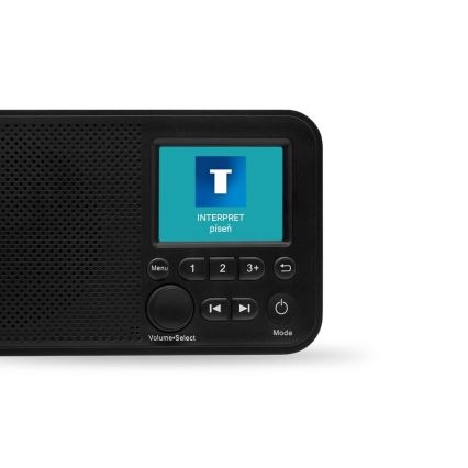 TESLA Electronics - Rádio DAB+ FM 5W/1800 mAh černá