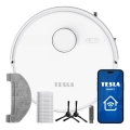 TESLA Electronics RoboStar - Chytrý robotický vysavač 2v1 3200 mAh Wi-Fi bílá