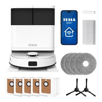 TESLA Electronics RoboStar - Chytrý robotický vysavač 3v1 5200 mAh Wi-Fi bílá