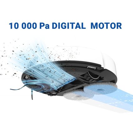 TESLA Electronics RoboStar - Chytrý robotický vysavač 3v1 5200 mAh Wi-Fi bílá