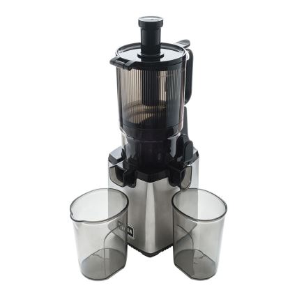 TESLA Electronics SlowJuicer Deluxe - Nízkootáčkový šnekový odšťavňovač 250W/230V nerez/černá