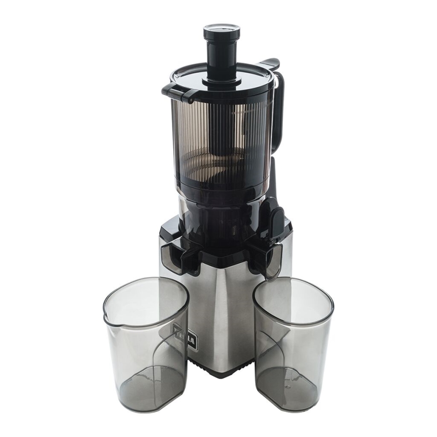 TESLA Electronics SlowJuicer Deluxe - Nízkootáčkový šnekový odšťavňovač 250W/230V nerez/černá