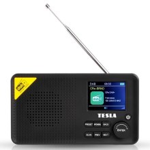 Tesla - Rádio DAB+ FM 5W/1800 mAh černá