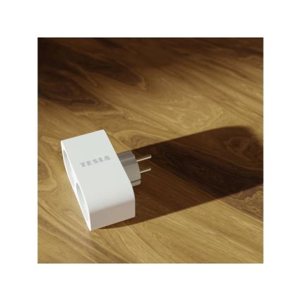 TESLA Smart - Chytrá rozbočovací zásuvka 2x16A/230V Typ F Wi-Fi Tuya