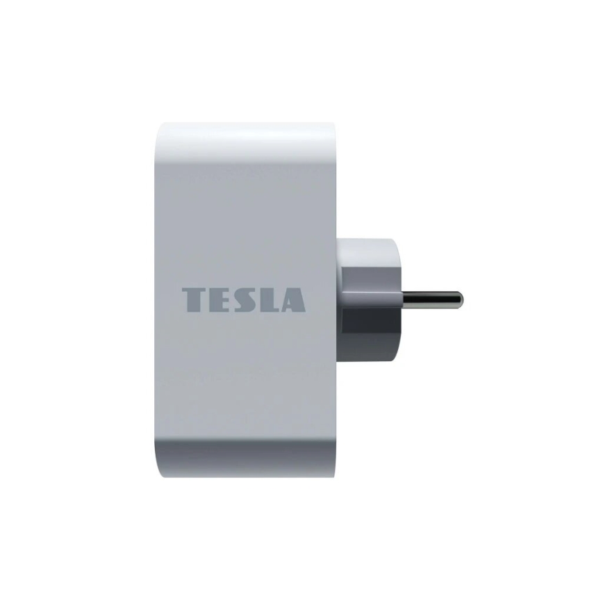 TESLA Smart - Chytrá rozbočovací zásuvka 2x16A/230V Typ F Wi-Fi Tuya