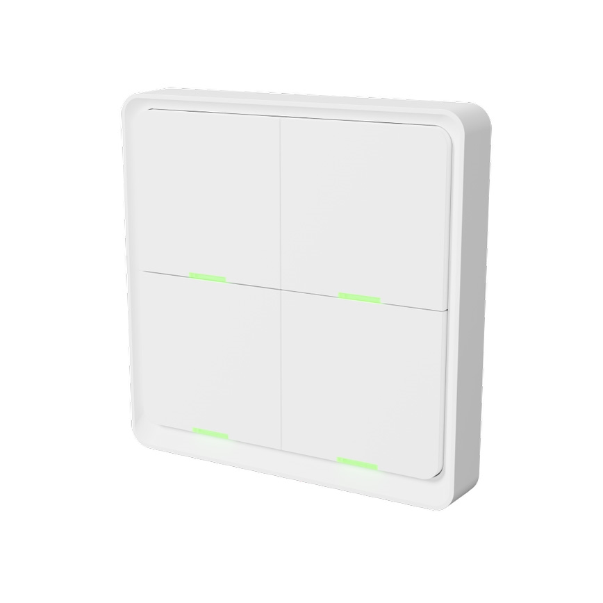 TESLA Smart - Chytrý bezdrátový domovní spínač 4P 1xCR2430 ZigBee