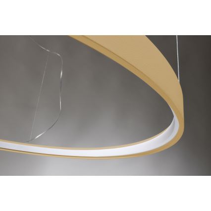 Thoro TH.216 - LED Lustr na lanku RIO LED/30W/230V CRI 90 3000K pr. 55 cm zlatá