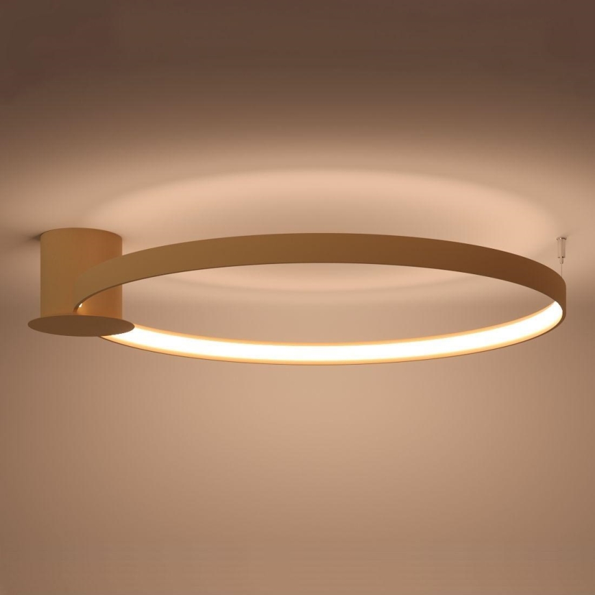 Thoro TH.224 - LED Stropní svítidlo RIO LED/50W/230V CRI 90 3000K pr. 78 cm zlatá