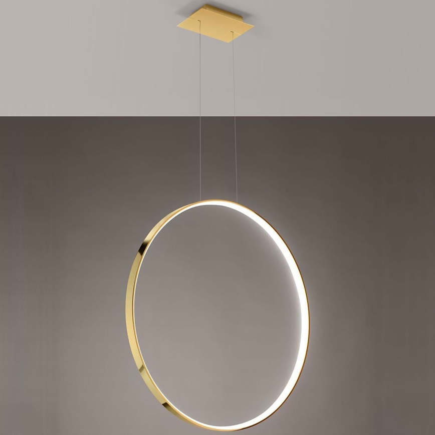 Thoro TH.248 - LED Lustr na lanku RIO LED/50W/230V CRI 90 3000K pr. 78 cm zlatá
