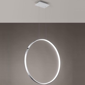 Thoro TH.249 - LED Lustr na lanku RIO LED/50W/230V CRI 90 4000K pr. 78 cm lesklý chrom