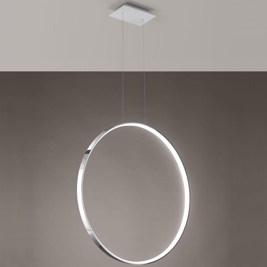 Thoro TH.249 - LED Lustr na lanku RIO LED/50W/230V CRI 90 4000K pr. 78 cm lesklý chrom