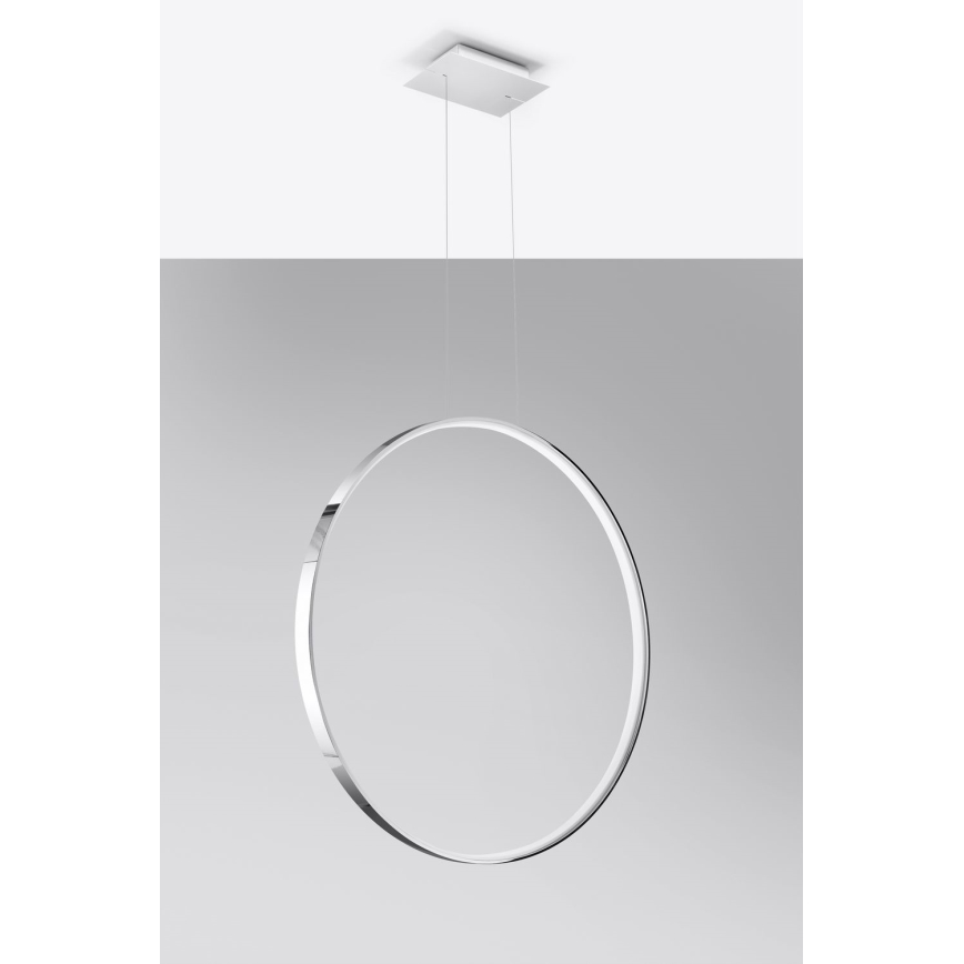 Thoro TH.249 - LED Lustr na lanku RIO LED/50W/230V CRI 90 4000K pr. 78 cm lesklý chrom