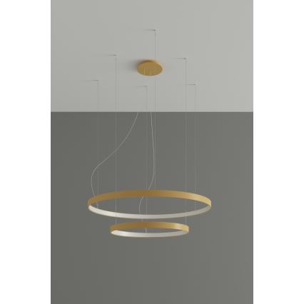 Thoro TH.268 - LED Lustr na lanku RIO LED/80W/230V CRI 95 4000K zlatá