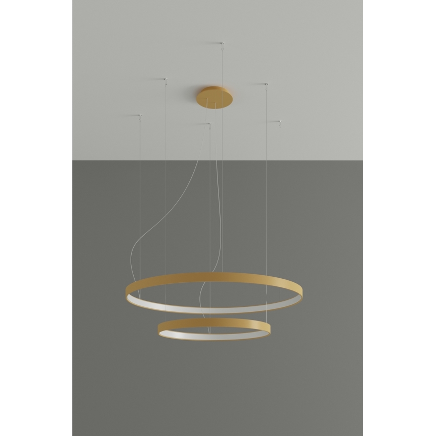 Thoro TH.268 - LED Lustr na lanku RIO LED/80W/230V CRI 95 4000K zlatá