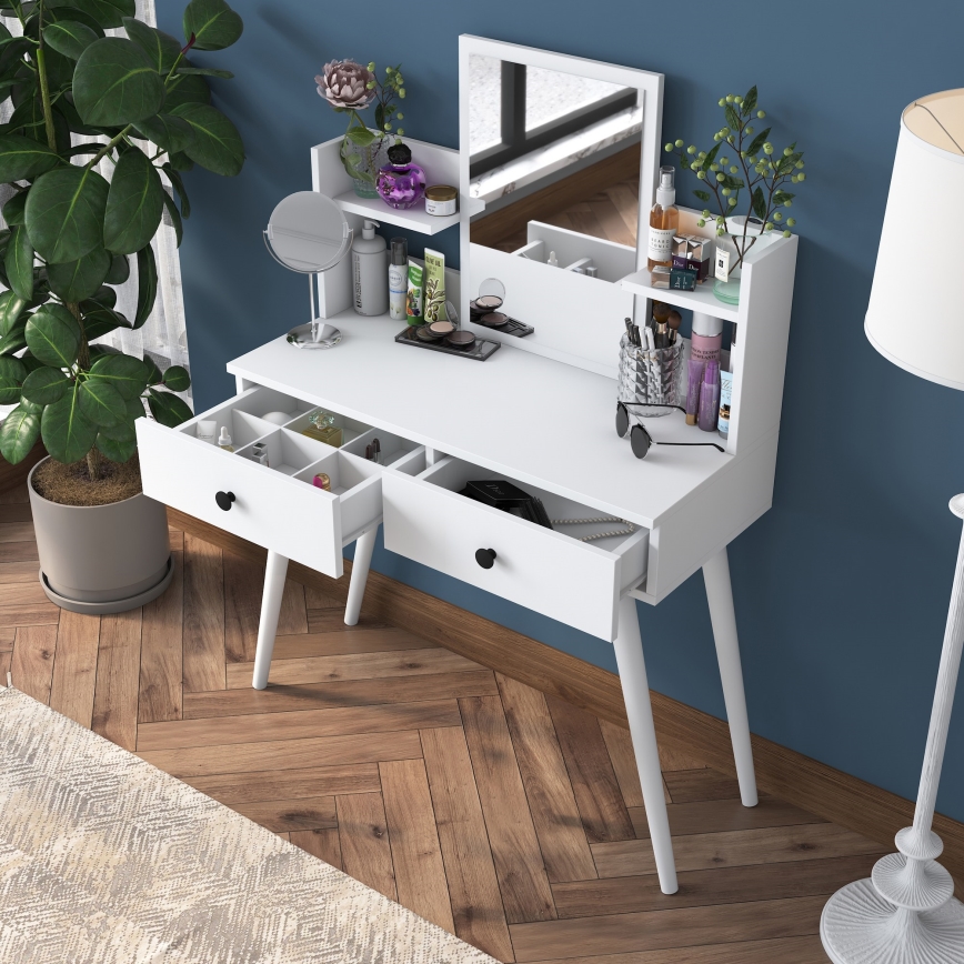 Toaletní stolek 98x40 cm bílá