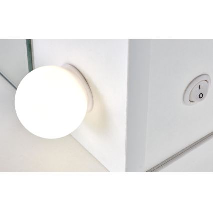 Toaletní stolek AMORIO 120x55 cm bílá