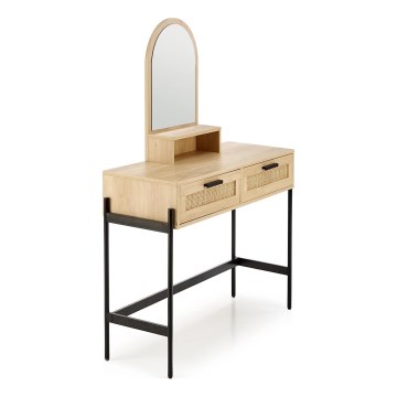 Toaletní stolek CARMEN 104x35 cm béžová/černá