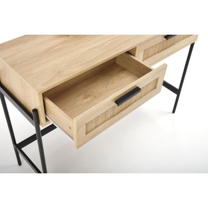 Toaletní stolek CARMEN 104x35 cm béžová/černá