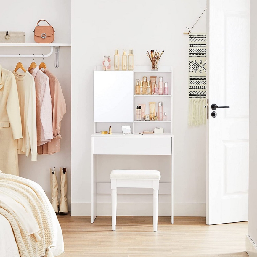 Toaletní stolek FREYA 70x40 cm bílá