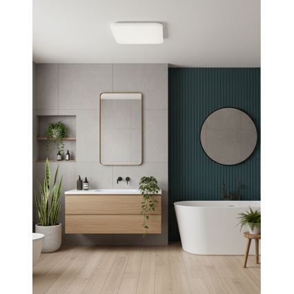 Top Light - LED Koupelnové stropní svítidlo DUNAJ LED/32W/230V 3000/4000/6500K IP44 38x38 cm bílá