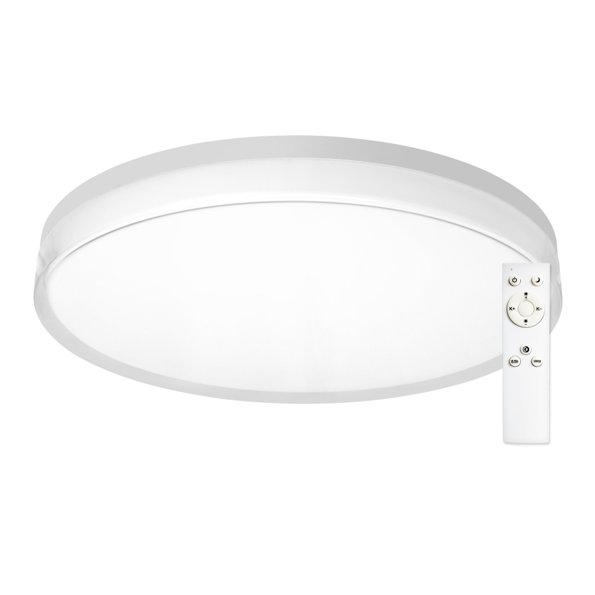 Top Light - LED Stmívatelné koupelnové stropní svítidlo NEXUS LED/45W/230V 3000-6500K IP44 pr. 38 cm bílá + dálkové ovládání