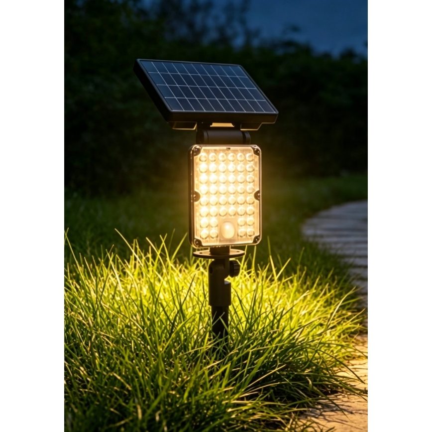 Top Light - LED Solární svítidlo se senzorem 3v1 ZENITH LED/10W/3,7V 3000/4000/6500K IP54 2400 mAh