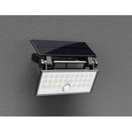 Top Light - LED Solární nástěnný reflektor se senzorem HELEON PRO LED/8W/3,7V IP65 4000K 2600 mAh