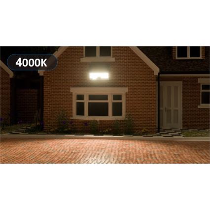 Top Light - LED Solární nástěnný reflektor se senzorem HELEON PRO LED/8W/3,7V IP65 4000K