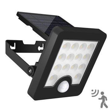Top Light - LED Solární nástěnný reflektor se senzorem HELEON S LED/5W/3,7V IP65 4000K 1800 mAh