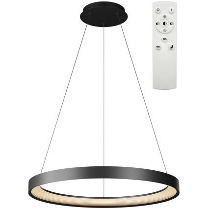 Top Light - LED Stmívatelný lustr na lanku ORBIT LED/40W/230V 3000-6500K pr. 50 cm černá + dálkové ovládání