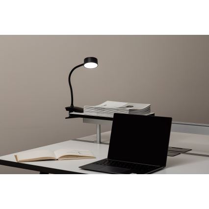 Top Light - LED Stmívatelná dotyková stolní lampa s klipem BELLA LED/4,8W/5V 3000-6500K černá