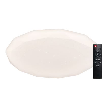 Top Light - LED Stmívatelné koupelnové stropní svítidlo SPARKLE LED/60W/230V 3000-6500K IP44 pr. 49 cm bílá + dálkové ovládání