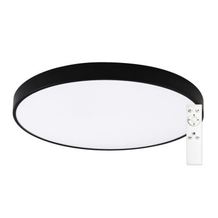 Top Light - LED Stmívatelné koupelnové stropní svítidlo PETAL LED/60W/230V 3000-6500K IP44 pr. 59 cm černá + dálkové ovládání