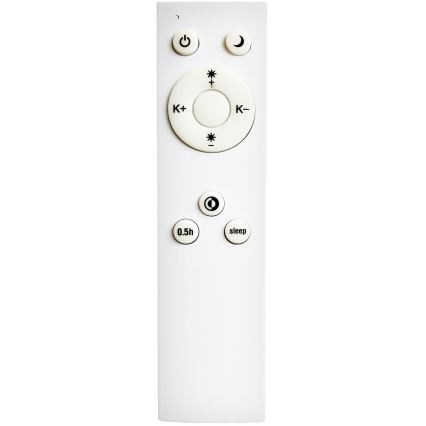 Top Light - LED Stmívatelný lustr na lanku REVIT LED/36W/230V 3000-6500K pr. 40 cm bílá + dálkové ovládání