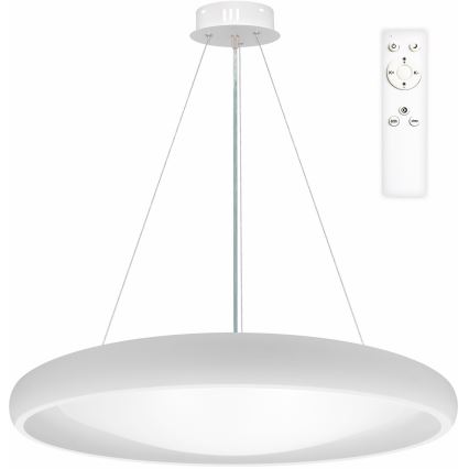 Top Light - LED Stmívatelný lustr na lanku SALERNO LED/60W/230V 3000-6500K pr. 60 cm bílá + dálkové ovládání