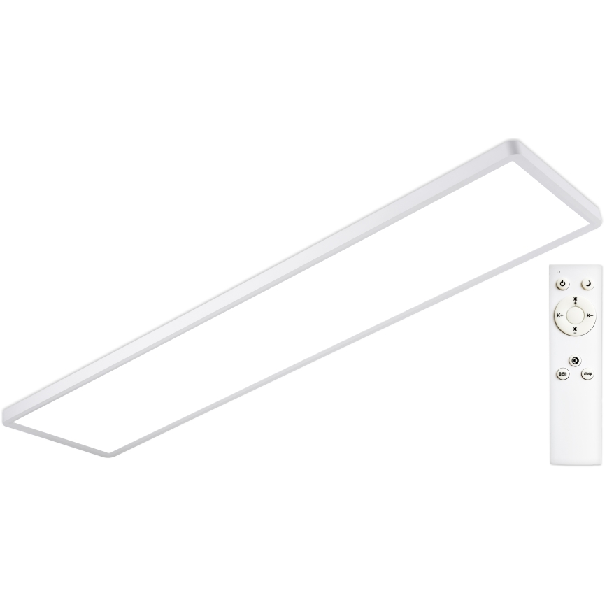 Top Light - LED Stmívatelný přisazený panel REVIT LED/70W/230V 3000-6500K 120x30 cm bílá + dálkové ovládání