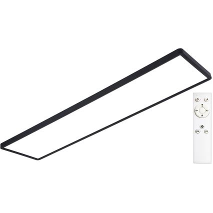 Top Light - LED Stmívatelný přisazený panel REVIT LED/70W/230V 3000-6500K 120x30 cm černá + dálkové ovládání