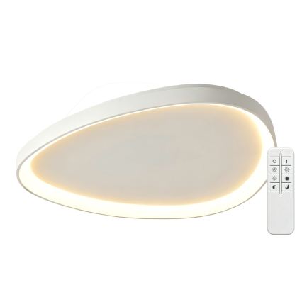 Top Light - LED Stmívatelné stropní svítidlo ECLIPSE LED/55W/230V 3000-6500K pr. 60 cm bílá + dálkové ovládání
