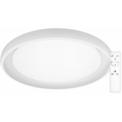 Top Light - LED Stmívatelné stropní svítidlo SALERNO LED/60W/230V 3000-6500K pr. 60 cm bílá + dálkové ovládání
