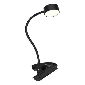 Top Light - LED Stmívatelná dotyková stolní lampa s klipem BELLA LED/4,8W/5V 3000-6500K černá