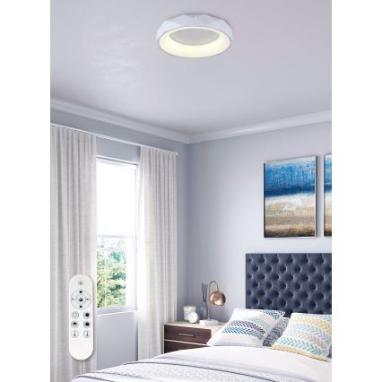 Top Light - LED Stmívatelné stropní svítidlo APOLO LED/45W/230V bílá + dálkové ovládání