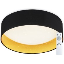 Top Light - LED Stmívatelné stropní svítidlo IVONA 40C RC LED/24W/230V + dálkové ovládání černá
