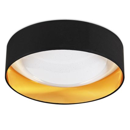 Top Light - LED Stmívatelné stropní svítidlo IVONA 40C RC LED/24W/230V + dálkové ovládání černá