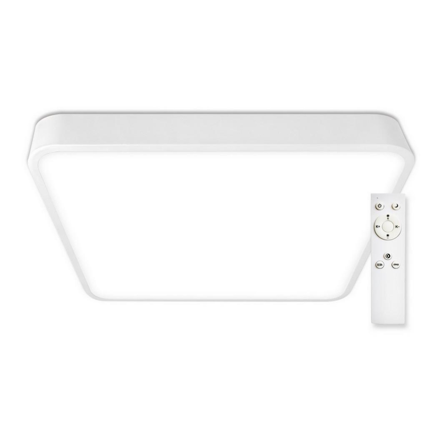 Top Light - LED Stmívatelné stropní svítidlo METAL LED/60W/230V hranatý bílá + dálkové ovládání